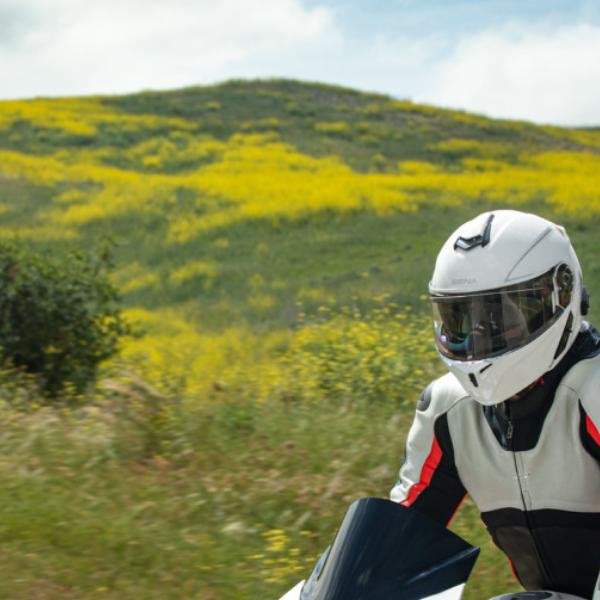 Sena Outrush R Modular Bluetooth Motorcycle Helmet - White