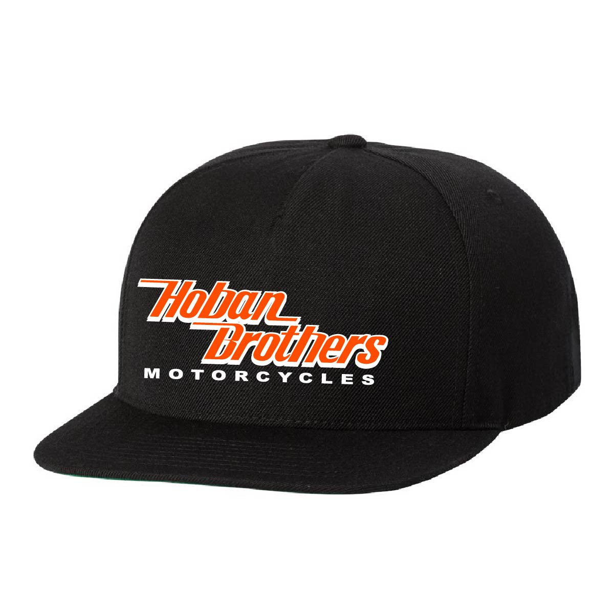 HOBAN BROTHERS BLACK FLAT RIM SNAP BACK