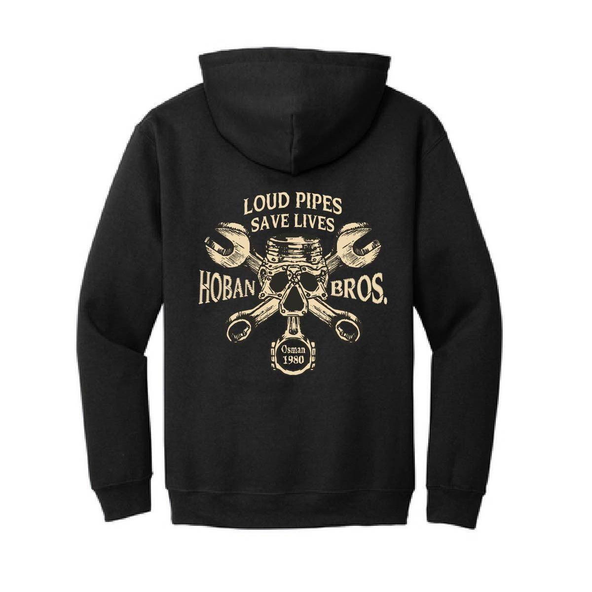 HOBAN BROTHERS LOUD PIPES HOODED SWEATSHIRT