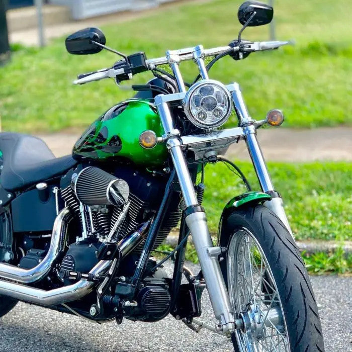 Hogworkz 5 3/4" LED Chrome V2 Headlight for Harley® Sportster, Dyna & Softail
