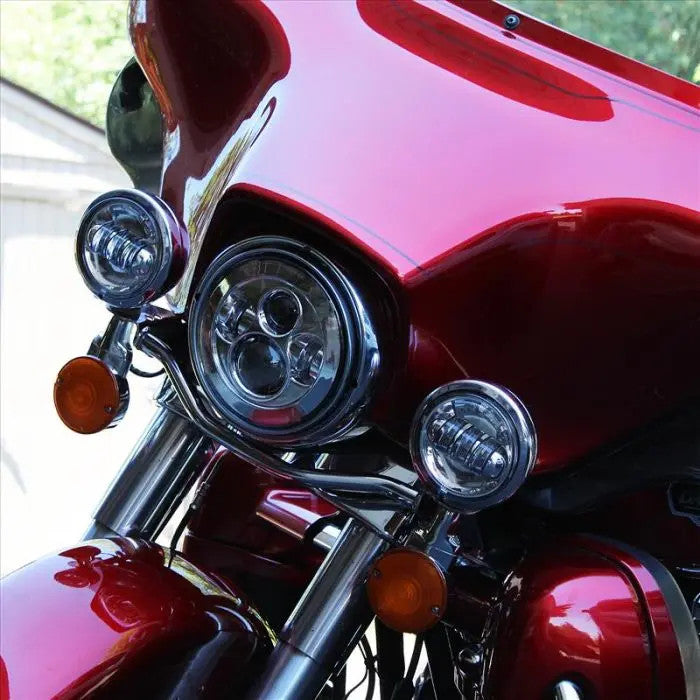 Hogworkz Harley® Chrome 4.5" LED Auxiliary Passing Lamps