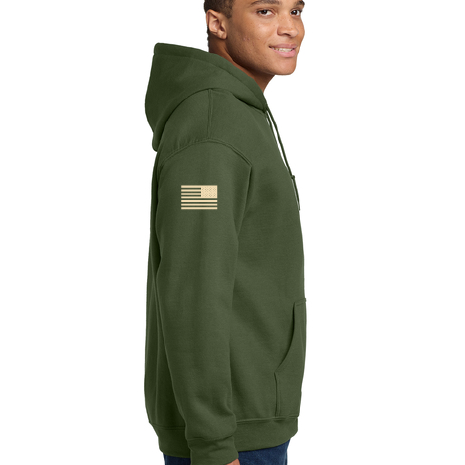 LOUD PIPES SAVES LIVES GREEN HOODIE