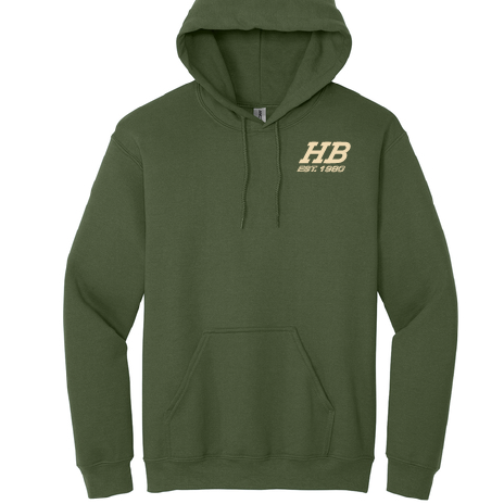 LOUD PIPES SAVES LIVES GREEN HOODIE