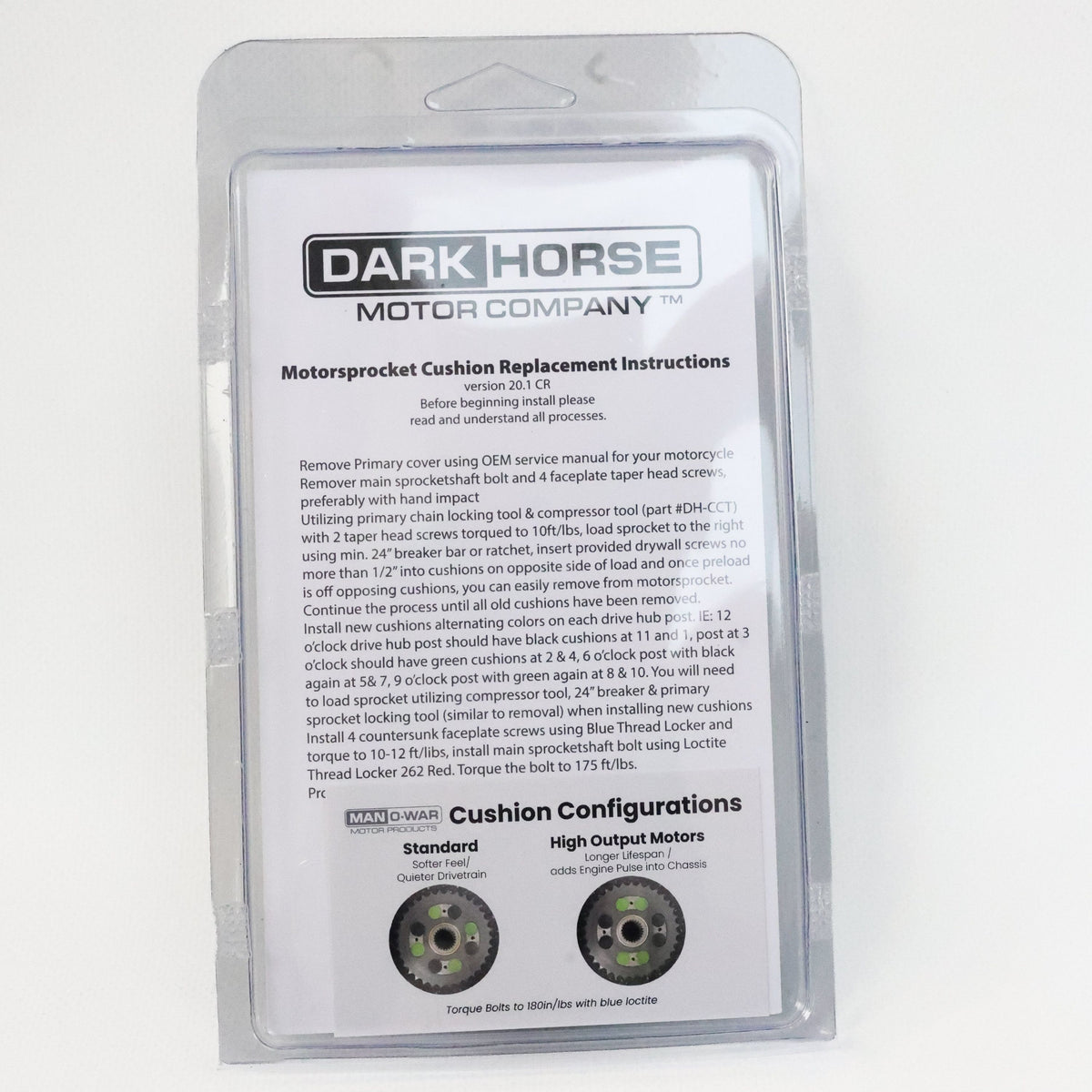 Man O War Motorsprocket Cushion Replacement Kit