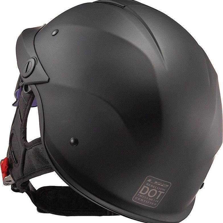 LS2 Rebellion Solid Matte Black Helmet