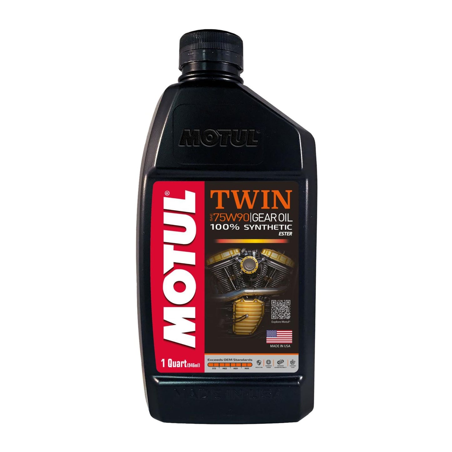 V-Twin Synthetic Gear Oil - 75W-90