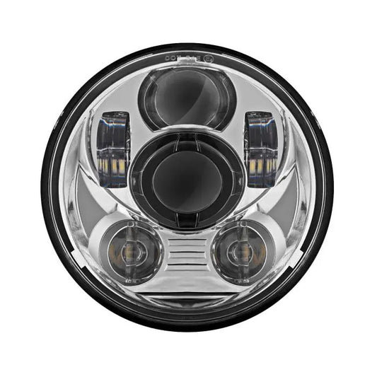 Hogworkz 5 3/4" LED Chrome V2 Headlight for Harley® Sportster, Dyna & Softail