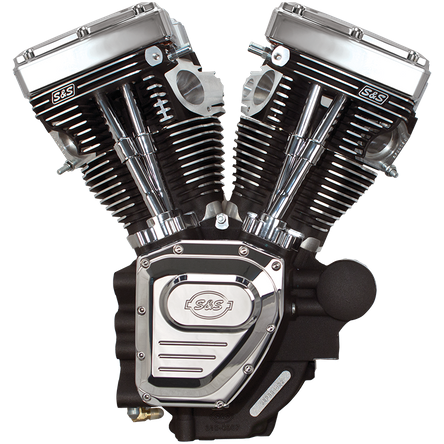 S&S Cycle T143 Engine for 2007-16 Touring Models - Wrinkle Black
