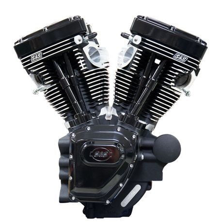 S&S Cycle T124 T-Series Long Block High Compression Engine for 2007-16 Touring Models - Black