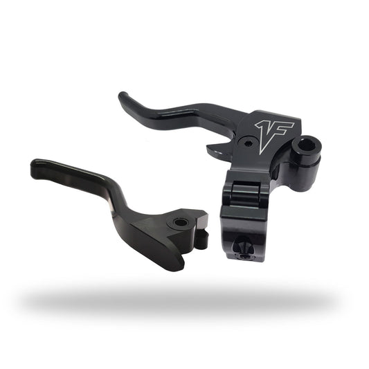 1FNGR Easier Pull Clutch + Brake Lever Combo | Black - 2015+ Softail