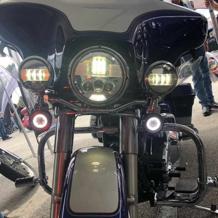 Custom Dynamics Probeam 4.5" Motorcycle Passing Lamps
